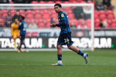 Crawley Town 'dan Kamari Doyle Sky Bet League 1 maçı sırasında New York Stadyumu, Rotherham, Rotherham, Birleşik Krallık' ta Rotherham United 'a karşı.