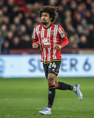 Sheffield United takımından Hamza Choudhury 28 Mart 2025 'te Sheffield United ile Coventry City arasında oynanan maçta