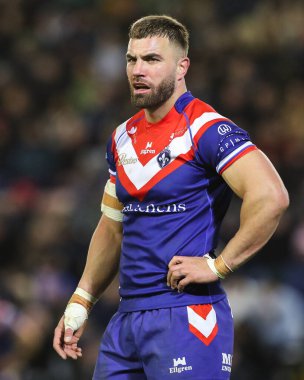 Wakefield Trinity 'den Mike McMeeken Betfred Süper Lig 6. raundunda Leigh Leopards' a karşı Wakefield Trinity Leigh Spor Köyü, Leigh, İngiltere, 28 Mart 2025