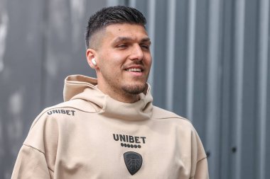 Leeds United takımından Jol Piroe, 29 Mart 2025 'te Leeds Road, Leeds, İngiltere' de Leeds United ile Swansea City arasındaki Gökyüzü İddia Şampiyonası maçına geldi.