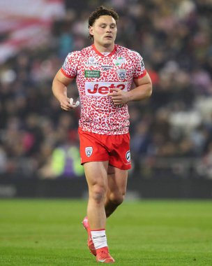 Leigh Leoparları 'ndan Lachlan Lam, Betfred Süper Lig 6. raundunda Leigh Leopards, Wakefield Trinity' ye karşı Leigh Spor Köyü, Leigh, İngiltere, 28 Mart 2025