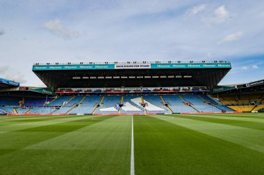 Elland Road, Sky Bet Şampiyonası öncesinde Leeds United ile Swansea City maçının 29 Mart 2025 tarihli Elland Road, Leeds, İngiltere maçının genel görüntüsü.