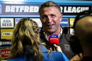 Sam Burgess Warrington Wolves 'un baş antrenörü Jenna Brooks, Betfred Süper Lig 6. raundunda Warrington Wolves' a karşı Leeds Gergedan maçında Halliwell Jones Stadyumu, Warrington, Birleşik Krallık 'ta 28 Mart 2025' te verdiği röportajdır.