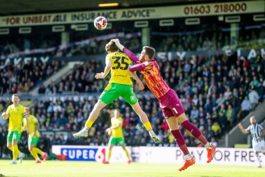Norwich City 'den Angus Gunn, 29 Mart 2025' te Norwich City-West Bromwich Albion maçında Norwich City maçında kurtarıyor.