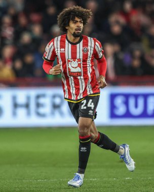 Sheffield United takımından Hamza Choudhury 28 Mart 2025 'te Sheffield United ile Coventry City arasında oynanan maçta