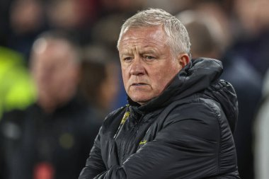Sheffield United 'ın teknik direktörü, Sheffield United, Sheffield Lane, Sheffield, Birleşik Krallık' ta, 28 Mart 2025 'te Sheffield United ile Coventry City maçında.