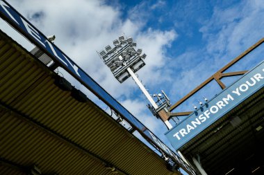 Carrow Yolu 'nun, 29 Mart 2025' te İngiltere 'nin Carrow Road şehrinde oynanan Norwich City-West Bromwich Albion maçından önceki ayrıntılı görüntüsü