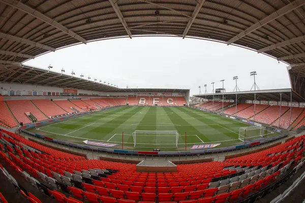 Bloomfield Road 'un Sky Bet Ligi 1 maçındaki genel görüntüsü 21 Mart 2025' te Bloomfield Road, Blackpool 'da oynanan Blackpool-Bolton Wanderers maçı.