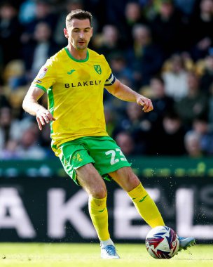 Norwich City 'den Kenny McLean, 29 Mart 2025' te Norwich City, Norwich Road, Norwich 'te West Bromwich Albion' a karşı oynadığı Sky Bet Şampiyonası maçında topla koşuyor.