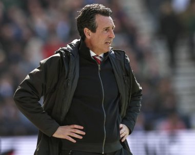 Aston Villa 'nın Unai Emery teknik direktörü, Emirates FA Cup çeyrek final maçında Preston North End - Aston Villa - Deepdale, Preston, İngiltere, 30 Mart 2025