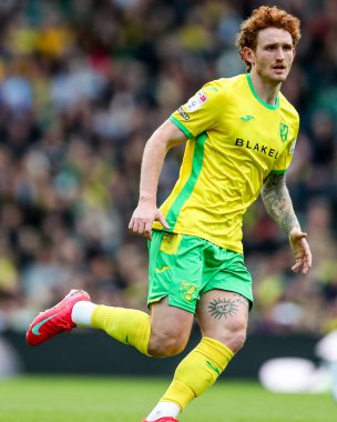 Norwich City 'den Josh Sargent, 29 Mart 2025' te Norwich City 'nin Carrow Road, Norwich' te oynadığı Norwich City - West Bromwich Albion maçında maç yapıyor.