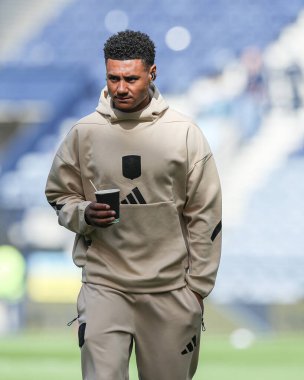 Aston Villa 'dan Ollie Watkins, 30 Mart 2025' te Birleşik Krallık 'ın Preston kenti Deepdale' de Preston North End - Aston Villa çeyrek finalleri sırasında stadyuma geldi.
