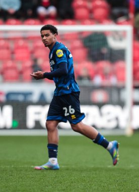 Crawley Town 'dan Kamari Doyle Sky Bet League 1 maçı sırasında New York Stadyumu, Rotherham, Rotherham, Birleşik Krallık' ta Rotherham United 'a karşı.