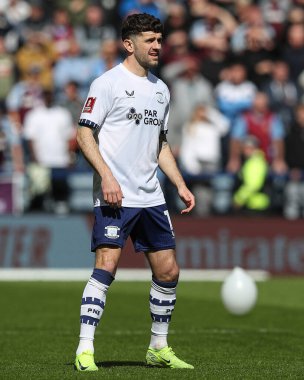 Preston North End 'den Robbie Brady 30 Mart 2025 tarihinde Birleşik Krallık' ın Deepdale kentinde Preston North End - Aston Villa maçında oynanan Emirlikler Kupası çeyrek finalinde