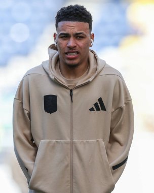 Aston Villa 'dan Morgan Rogers, 30 Mart 2025' te Birleşik Krallık 'ın Deepdale kentinde düzenlenen Preston North End - Aston Villa çeyrek finalleri sırasında stadyuma geldi.