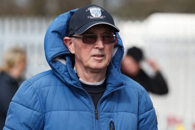 Preston North End taraftarları, 30 Mart 2025 tarihinde İngiltere 'nin Preston kenti Deepdale' de Preston North End - Aston Villa maçında oynanan Emirates FA Cup çeyrek finalleri sırasında stadyuma geldiler.