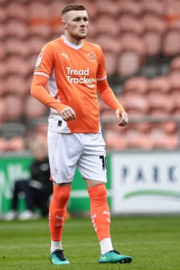 Blackpool 'dan Sonny Carey 21 Mart 2025' te Bloomfield Road, Blackpool 'da Blackpool ile oynanan Blackpool 1 karşılaşmasında