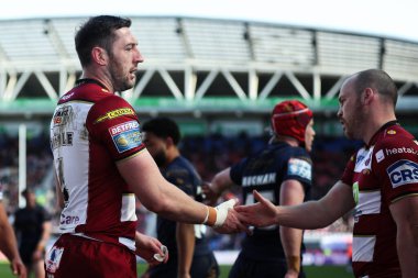 Wigan Warriors 'dan Jake Wardle, 30 Mart 2025' te İngiltere 'nin Wigan şehrinde oynanan The Brick Community Stadyumu' nda oynanan 6.