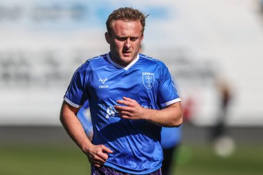 Hull KR 'dan Jez Litten, Betfred Süper Lig 6. Raundda John Smith' in Stadyumu 'nda Huddersfield Giants' a karşı Hull KR maçında ısınma turunda, 30 Mart 2025