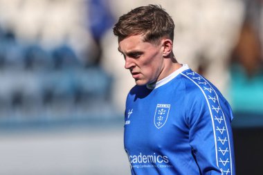 Hull KR 'dan Jack Broadbent, Betfred Süper Lig 6. Raundda John Smith' in Stadyumu 'nda Huddersfield Giants' a karşı Hull KR maçında ısınma turunda, 30 Mart 2025