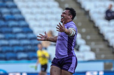 Hull KR 'dan Sauaso Sue, 30 Mart 2025' te John Smith Stadyumu 'nda oynanan 6. Betfred Süper Lig karşılaşmasında Huddersfield Giants ile Hull KR karşılaşmasını kutluyor.