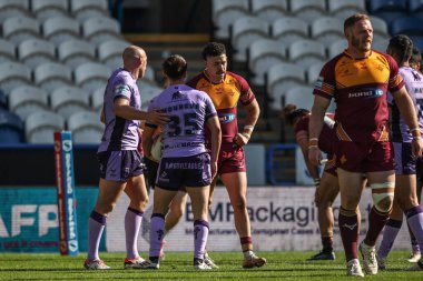 Hull KR 'dan Arthur Mourgue, 30 Mart 2025' te John Smith Stadyumu 'nda oynanan 6. Betfred Süper Lig karşılaşmasında Huddersfield Giants ile Hull KR karşılaşmasını kutluyor.