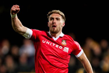 Wrexham AFC 'den Sam Smith, 1 Nisan 2025' te İngiltere, Cambridge 'deki Abbey Stadyumu' nda oynanan 1.