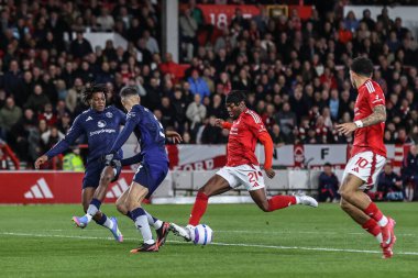 Nottingham Ormanı 'ndan Anthony Elanga Premier League maçında Nottingham Forest' a karşı Manchester United City Ground, Nottingham, İngiltere 'de 1 Nisan 2025' de 1-0 berabere kaldı.
