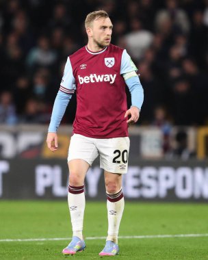 West Ham United takımından Jarrod Bowen Premier League maçında Wolverhampton Wanderers, West Ham United 'a karşı Molineux, Wolverhampton, İngiltere, 1 Nisan 2025