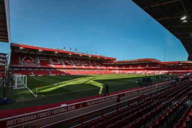 Premier Lig maçı sırasında Nottingham Forest, Manchester United 'a karşı City Ground, Nottingham, İngiltere, 1 Nisan 2025