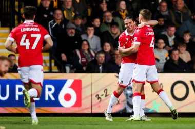 Wrexham AFC 'den George Dobson, 1 Nisan 2025' te Cambridge, Cambridge 'deki Abbey Stadyumu' nda oynanan 1.