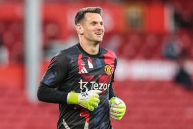 Manchester United 'dan Thomas Heaton Premier League maçı sırasında Nottingham Forest Manchester United' a karşı City Ground, Nottingham, İngiltere 'de 1 Nisan 2025' te oynanan ısınma maçında