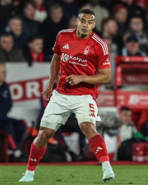 Nottingham Ormanı 'ndan Murillo Premier Lig maçı sırasında Nottingham Forest Manchester United' a karşı City Ground, Nottingham, İngiltere 1 Nisan 2025