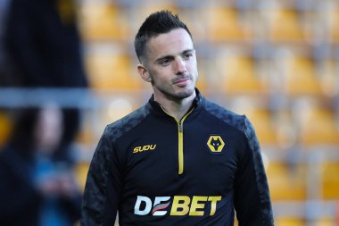 Wolverhampton Wanderers 'dan Pablo Sarabia Premier League maçında Wolverhampton Wanderers, West Ham United' a karşı Molineux, Wolverhampton, Birleşik Krallık, 1 Nisan 2025