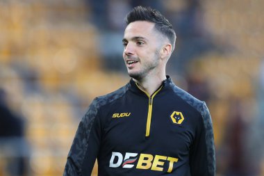 Wolverhampton Wanderers 'dan Pablo Sarabia Premier League maçında Wolverhampton Wanderers, West Ham United' a karşı Molineux, Wolverhampton, Birleşik Krallık, 1 Nisan 2025