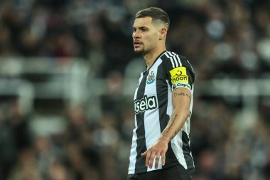 Newcastle United 'dan Bruno Guimares Premier Lig karşılaşmasında Newcastle United ile Brentford arasındaki St.James' s Park, Newcastle, İngiltere, 2 Nisan 2025