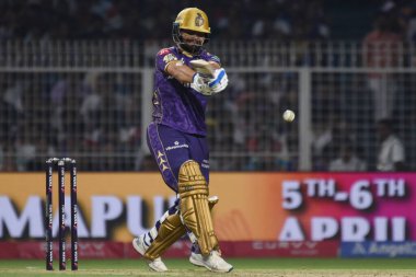 Kolkata Knight Riders 'Rinku singhi, Hindistan Premier Ligi (IPL) 20 kriket maçında Kolkata Knight Riders ve Sunrisers Hyderabad arasında 3 Nisan 2025' de Eden Gardens, Kolkata 'da oynanan maçta Debajyoti Chakraborty tarafından çekilmiştir. Fotoğraf.