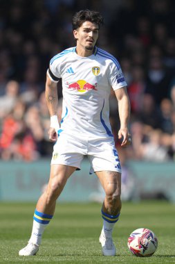 Leeds United takımından Pascal Struijk, Luton Town - Leeds United maçında 5 Nisan 2025 'te Kenilworth Road, Luton, İngiltere' de karşılaştı.