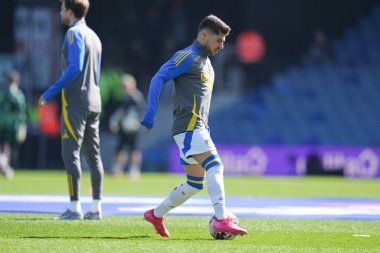Leeds United 'dan Malikane Solomon, Gök İddia Şampiyonası öncesinde Luton Town, Leeds United' a karşı 5 Nisan 2025 'te Kenilworth Road, Luton, İngiltere' de oynanan karşılaşma.
