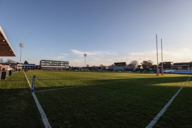 DIY Kitchens Stadyumu 'nun genel görüntüsü Betfred Challenge Kupası çeyrek final maçı öncesinde DIY Kitchens Stadyumu, Wakefield, Birleşik Krallık' ta Wakefield Trinity 'ye karşı Leigh Leopards maçı, 4 Nisan 2025