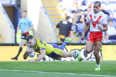 Warrington Wolves takımından George Williams, 5 Nisan 2025 'te Warrington' da oynanan Betfred Challenge Cup Quarter Final maçında 18-12 'lik skora ulaştı.