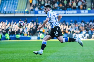 Sheffield 'den Pol Valentn Çarşamba günü Sheffield Wednesday' in 5 Nisan 2025 'te Hillsborough, Sheffield' da Hull City 'ye karşı oynadığı Sky Bet Şampiyonası maçında görev başında.