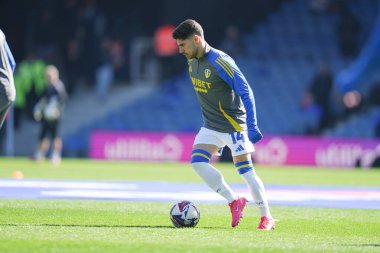 Leeds United 'dan Malikane Solomon, Gök İddia Şampiyonası öncesinde Luton Town, Leeds United' a karşı 5 Nisan 2025 'te Kenilworth Road, Luton, İngiltere' de oynanan karşılaşma.