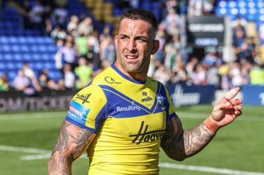 Warrington Wolves 'tan Paul Vaughan, Betfred Challenge Kupası çeyrek final maçı sırasında Warrington Wolves St. Helens' e karşı Halliwell Jones Stadyumu, Warrington, İngiltere, 6 Nisan 2025