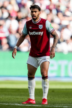 West Ham United takımından Lucas Paqueta, Premier League maçında, 5 Nisan 2025 'te Londra, Londra' daki Bournemouth 'a karşı maç yaptı.