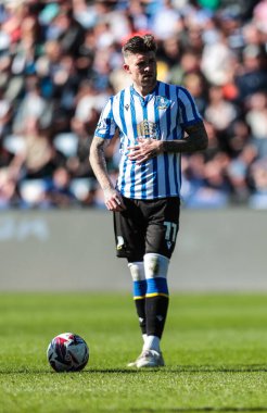 Sheffield 'dan Josh Windass Çarşamba günü Sheffield Çarşamba günü Hull City' ye karşı 5 Nisan 2025 'te Hillsborough, Sheffield, Birleşik Krallık' ta oynanacak Sky Bet Şampiyonası maçında.