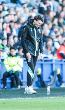 Danny Rohl Sheffield Çarşamba günü Sheffield Çarşamba günü Hillsborough, Sheffield, İngiltere 'de Hull City' e karşı 5 Nisan 2025 'te oynanan Sky Bet Şampiyonası maçında teknik direktör.