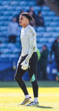 Pierce Charles Sheffield Çarşamba kalecisi, 5 Nisan 2025 'te Sheffield Çarşamba günü Hillsborough, Sheffield, İngiltere' de Hull City 'e karşı oynanan Sky Bet Şampiyonası maçında.