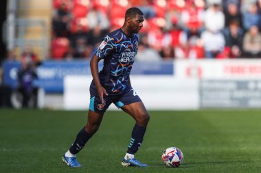 Blackpool 'dan Odel Offiah, 5 Nisan 2025' te New York Stadyumu 'nda oynanan Sky Bet 1 karşılaşmasında Rotherham United' a karşı Blackpool 'da maç yapıyor.