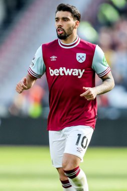 West Ham United takımından Lucas Paqueta, Premier League maçında, 5 Nisan 2025 'te Londra, Londra' daki Bournemouth 'a karşı maç yaptı.